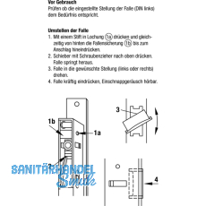 Rohrrahmenschloss Flachstulp mit 2 PZ bereinander, DM 35, Stahl verzinkt