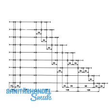 GEO I Standard Rollschubfhrung 500mm; Teilausz.25kg; RAL 9001 wei
