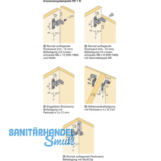 HETTICHRckwandverbinder RV 7 D, Zinkdruckguss vernickelt, 56614