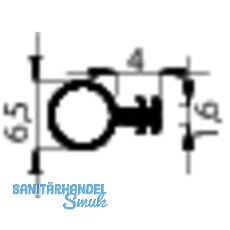 Rundprofil Silikon Isostar Durchmesser 6,5 mm, Kunststoff braun