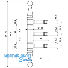 Kastenfensterband 13 mm, wei RAL 9016