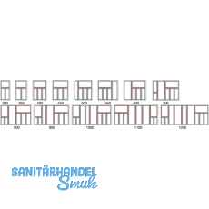 Sky Besteckeinsatz 320 x 53 x 473 mm, KB 400 mm, KS schiefergrau