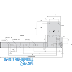 ACCURIDE 1234 Beschlgegrt., Lnge 354 mm, Stahl schwarz chromatiert