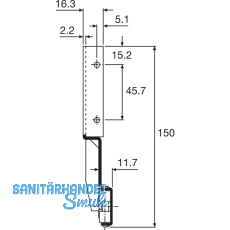 ACCURIDE 1234 Beschlgegrt., Lnge 354 mm, Stahl schwarz chromatiert
