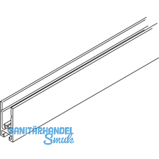 EKU DIVIDO Rahmenprofil horizontal, Lnge 2500 mm, Aluminium eloxiert
