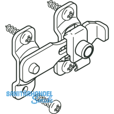 Schiebeladenverschluss HAWA-Frontslide 60, Edelstahl