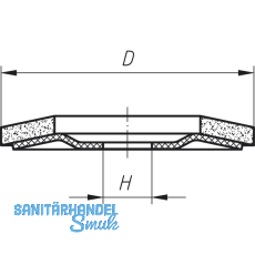 SOLIDO Schleiflamellenteller Zirkonkorund  115 mm Korn 60