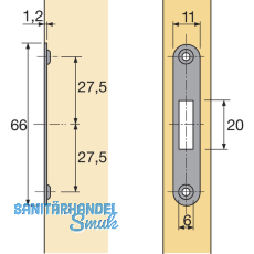 HETTICH PRESTIGE 2000 Schlieblech Typ 6195, 46482