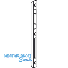 Schlieblech GU-Secury z. Einfrsen verstell. rechts, Falz 4 mm, verzinkt silber