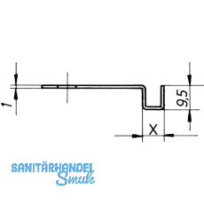 HEKNA Anschlagwinkel 5 mm Riegelanschluss
