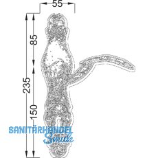 HRTNAGL Drckergt. SILL - auf LS BB90, TS38 - 45, schwarz lackiert