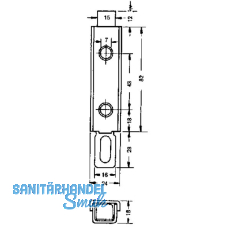 Schnapper, Hub 12 mm, Stahl verzinkt