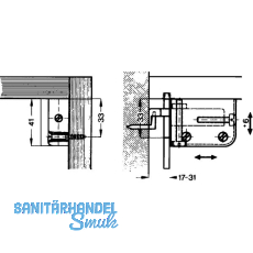 SECOTEC Schrankaufhnger verstellbar Kunststoff wei SB-1PR BL5