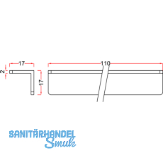 Schrankverbinder Corner 1, 17,6 x 17,6 x 78 mm, Kunststoff naturfarbig
