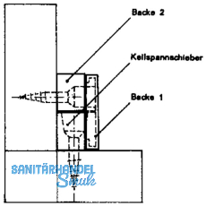 Schrankverbinder KM 270, 34 x 30 x 19 mm, Kunststoff wei
