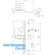 Aufnahmeelement fr M 10 x 1, Stahl verzinkt