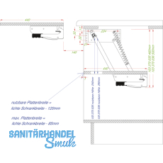 Ersatzzugfeder PSM 1128, 164 x 18 x 3 mm, Stahl silber