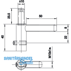 Trband Rahmenteil SCH 27-27 fr Stahlzargen, Stahl verzinkt