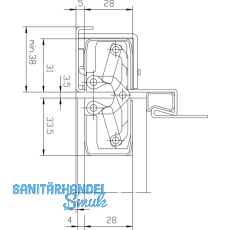 Trband TECTUS TE 340 3D FR, verdeckt, silberfrbig beschichtet