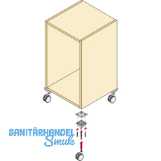 HETTICH SYSTEMA TOP 2000 Sockelplatte mit Kantenschutz, schwarz