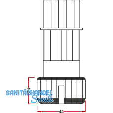 Sockelverstellfu HERD, Sockelhhe 200 mm, Kunststoff schwarz