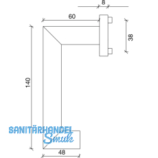SOLIDO FH-Drckergt. SYLT - auf Ros. WC, TS35 - 45, Edelstahl matt