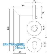 SOLIDO FH-Drckergt. SYLT - auf Ros. PZ, TS35-45, , Edelstahl matt