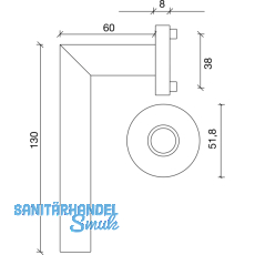 SOLIDO Drckerlochteil NORWEGEN - auf Drckerros., Edelstahl matt