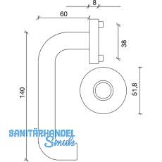 SOLIDO Drckerlochteil TALIN - auf Drckerros., Edelstahl matt