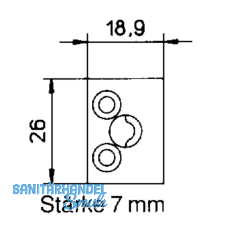 Sprossenkupplung fr Sprossenrahmen, Kunststoff dunkelbraun (11153)