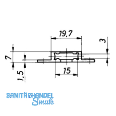 HEKNA Stangenfhrung zu Zentralverschluss 102, Kunststoff