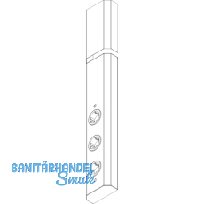 Power-Turm 1 230 V,3 Schukosteckdosen, Anschlusskabel 2000 mm mit Schukostecker