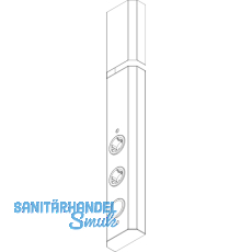 Power-Turm 2 230 V,2 Schukosteckdosen, Anschlusskabel 2000 mm mit Schukostecker