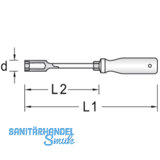 GEDORE Steckschlssel 2133 DIN3125 mit Griff 7 mm