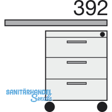 HETTICH SYSTEMA TOP 2000 Hngerahmen, EB 392 mm, ET 530 mm, Alu- Finish