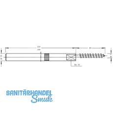 Tablartrger Compact, Tablarstrke 22 mm,Bohrtiefe 162 mm, verzinkt