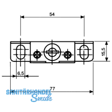 Tablartrger Nova 15, Tablarstrke 19 mm, Bolzen  12 mm, glanzverzinkt