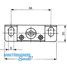 Tablartrger Nova 20, Tablarstrke 24 mm, Bohrtiefe 114 mm, glanzverzinkt
