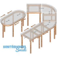 Tischplattenverbinder TAVO, Stahl