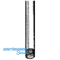 Treibriegelstange rund, 2000 mm,  10 mm, Gewinde M 10, Stahl verzinkt