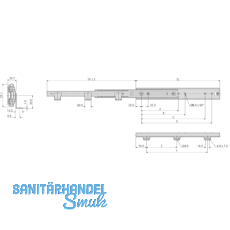 ACCURIDE 5321-60 Kugelkfigfhrung - berauszug, L 400 mm Stahl chromatiert