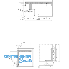 VAUTH-SAGEL WACO Eckschrank-Schwenkauszug Korbvariante Saphir, Rechts, silber