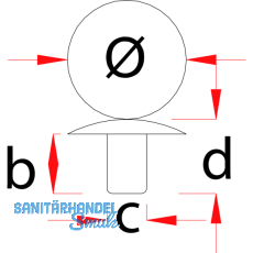 Verbindungsschraube-Abdeckkappe, fr Art.Nr.: 103337080, 081, KS wei