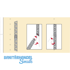 HETTICH SYSTEMA TOP 2000 Verriegelungsstange Stop Control, Lnge 5,5 HE