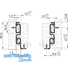 FULTERER FR 6500 Rollschubfhrung - Vollauszug, Lnge 700 mm, wei pulverbesch.