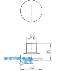 GRUNDMANN Wechselgarnitur WG 1754/WG4 M FH m. Rosetten PZ, VK 9, silber elox