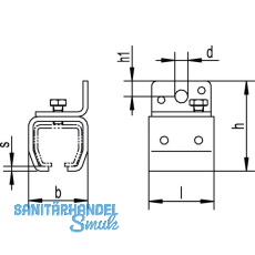 Wandbefestigungsmuffe Helm Agrar 501