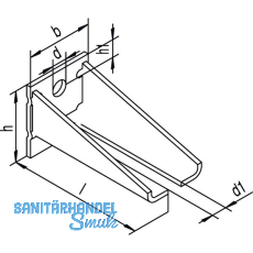 Winkelbefestigung Helm Agrar 604 WD, doppelt