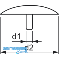 Abdeckkappe aus Kunststoff fr SPAX Kopflochbohrung braunbeige RAL1011