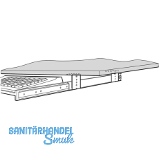 Keyboard-Auszug 2109, Lnge 450 mm, Stahl verzinkt
